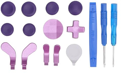 Generic Kit de Reparación de Joysticks para Controlador Series 2, Juego de Repuesto 17 en 1 con Joysticks Magnéticos, Paletas, Almohadillas D y Herramientas, Piezas de Joystick de Analógicos para