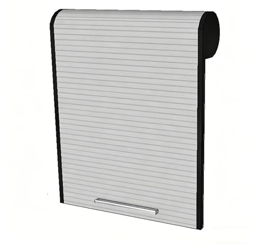 QSTGX Puerta Enrollable Armario Puerta Enrollable PVC Kit de Descendente Para Gabinetes de Cocina, Caravanas, Autocaravanas, Oficinas Y Hoteles(40x60 cm)