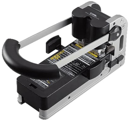 CARL Extra Schwere Zweilochmontage Punch, 300 Blatt, Gray (62300)