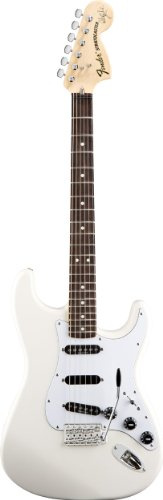 Fender 0139010305 Ritchie Blackmore Stratocaster E-Gitarre mit gewelltem Palisander-Griffbrett, Olympic White