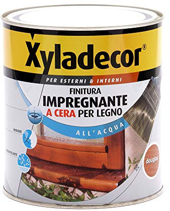 Xyladecor Wachs-Finish für Innen- und Außenbereich auf Wasserbasis, Farbe DOUGLAS 750 ml