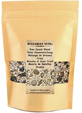 1 kg Miscela di Semi Crudi - Semi di Zucca, Semi di Girasole, Semi di Lino, Pinoli, Semi di Canapa, mix di insalata o pane, senza glutine