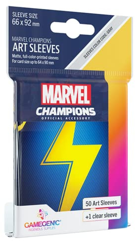 Gamegenic, Marvel Champions Sleeves - Ms. Marvel, Sleeve Color Code: Gray