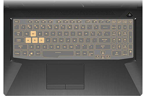 MiNGFi TPU tangentbordsskydd för ASUS TUF Dash F15(2021) FX506 Gaming F15 FX506 F17 FX706 A15 FA506 A17 FA706(2021) A15 TUF506/566 A17 TUF706/766 - Transparent