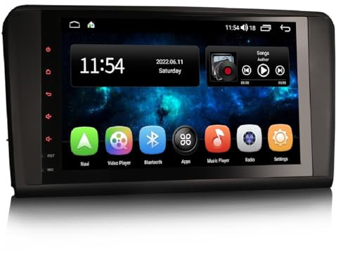 GONFEN 9 pulgada 8-Núcleo Android 11 Radio de Coche para Mercedes-Benz ML-Clase W164 GL-Clase X164 Inalámbrico CarPlay Android Auto 32GB Navegación GPS WiFi USB Bluetooth A2DP DSP DAB+ Radio OBD2 TPMS
