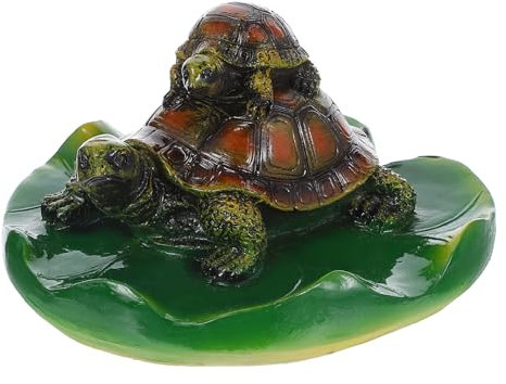 Yardenfun Künstliche Meeresdekoration auf Blättern, für Teich, schwimmende Lilie, Rasen, Tier, Aquarium, Terrasse, Aquarien, Fischdekoration, Aquarien, Innendekoration, Lotus und Blätter, Kuchen,