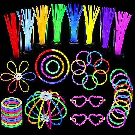 DERAYEE Bracelet Fluorescent Lumineux,30 Pièces Baton Lumineux pour Enfants Adultes Décoration Anniversaire Mariage Fêtes