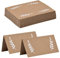 Wisebom 60 Pzs Tarjetas de Lugar de Boda Tarjetas de Lugar de Papel Kraft Tarjetas de Asientos de Mesa Marrón Tarjetas de Nombre de Mesa de Números en Blanco Signos de Nombres Tarjetas de Mensajes
