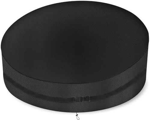 Sonneninsel Abdeckung Wasserdicht,Schutzhülle für Sonneninsel Rund mit Kordelzug und Verstellbare Schnallen,Sonneninsel Abdeckhaube 420D Oxford-Stoff (50*90*230cm,Schwarz)