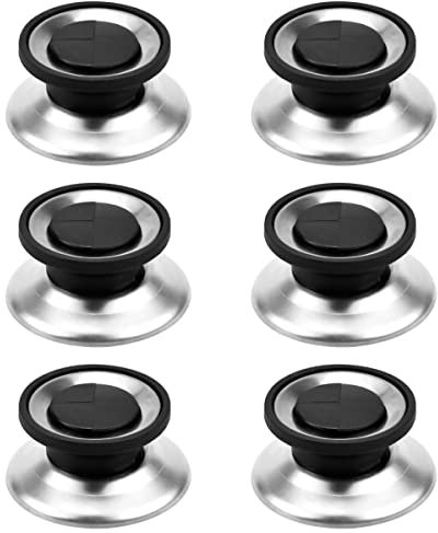 6 Pzs Pomo Tapa Olla Mango de Tapas para Ollas Pomo Universal para Tapa Pomos para Menaje De Cocina Asas y Pomos de Cacerola Universales de Repuesto Perillas para Tapa de Cacerola con Tornillos