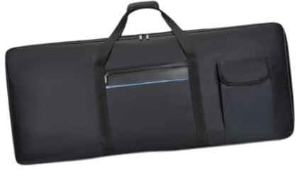 JISADER Keyboard-Tasche mit 61 Tasten, Gigbag für elektrisches Keyboard, Handtasche, stoßfest, Tragetasche für elektronisches Klavier, Schutzhülle für Tour, Mittel
