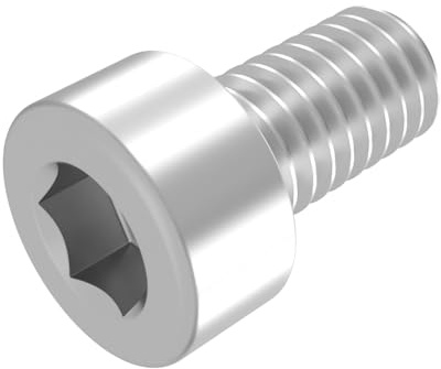 SECCARO Lot de 20 vis cylindriques M2,5 x 6 mm en acier inoxydable V2A VA A2, DIN 912 / ISO 4762, à six pans creux, filetage complet
