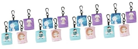 Didiseaon 16 Pièces Porte-Clés Chiffon À Lunettes Lingettes Humides Écran Portable Suspendre Chiffon De Nettoyage De Lentilles Lingettes De Nettoyage Électroniques Pour Lunettes