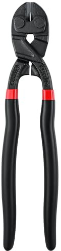 TOOLEAGUE 10-inch Mini Bolt Cutter,CR-V Blade with Recess,Black