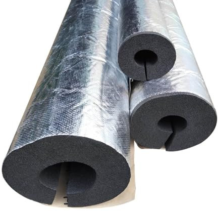 Frostschutzisolierrohr für den Außenbereich, Rohrisolierung, Selbstklebendes Schaumisolierrohr, Wasserdichte Rohrisolierung, 950 mm Länge / 30 mm Wandstärke(20.0 mm)