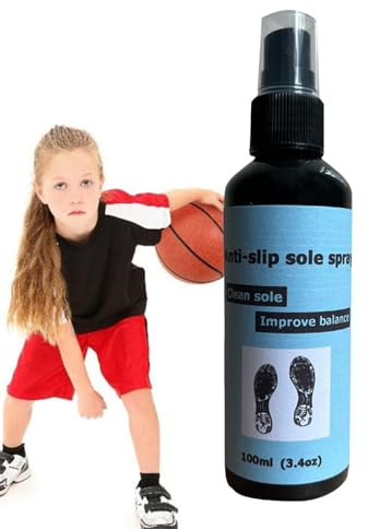 Non Slip Spray for Shoes - Sole Grip Spray for Shoes | Shoe Grip Enhancer Spray | Shoe Grip Spray | 100ml Shoe Protector Spray | Shoe Sole Grip Spray | Anti-Slip Spray Basketball Shoes for Shoes