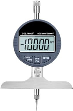 Misuratore di profondità per pneumatici digitale, 12,7 mm/25,4 mm, grande display LCD, strumento di misurazione della profondità del battistrada