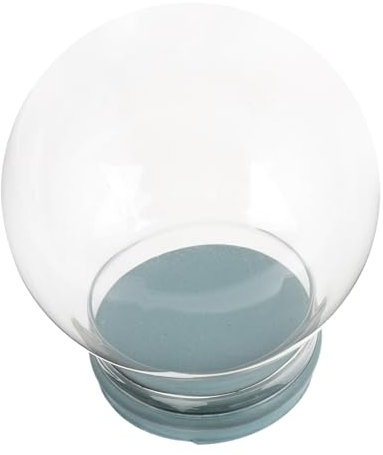 RORPOIR Bola de Nieve Personalizable de Vidrio Vacío para Bricolaje, Adorno Decorativo Hogar, Adecuado para Ocasiones Obsequios y Manualidades