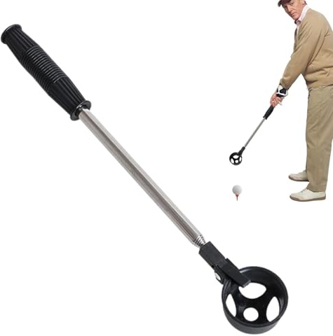 Golf Ball Retriever Teleskopischer Ball-Retriever | Tragbarer Golfball Retriever für Wasser, Ball-Empfängerwerkzeug, Gummiwerkzeug, Golfzubehör