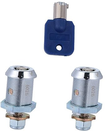 Operitacx 2piezas Cerradura De Puerta Con Bolígrafo Cerradura De Leva Tubular De Para Máquina Recreativa Para De Arcade y De Cajas De Herramientas