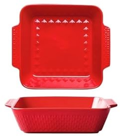 Pirofile da Forno Ciotola da forno da 1500 ml, teglia for riso al forno con formaggio, teglia rettangolare in ceramica for uso domestico, grande, adatta for forno a microonde Pirofila da Forno