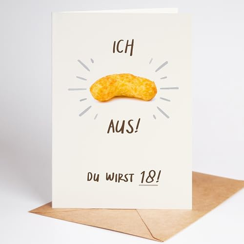Lovely Cards -Ich Flip aus! Du wirst 18! - lustige Geburtstagskarte zum18. Geburtstag für Frauen Männer - Mann Frau - lustige Geburtstagsgeschenke - A6 (Klappkarte) - mit Umschlag