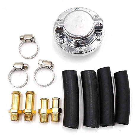 Regulador de presión de combustible 1-5 PSI ajustable para motores de carburador compatibles con la bomba de combustible YC101145