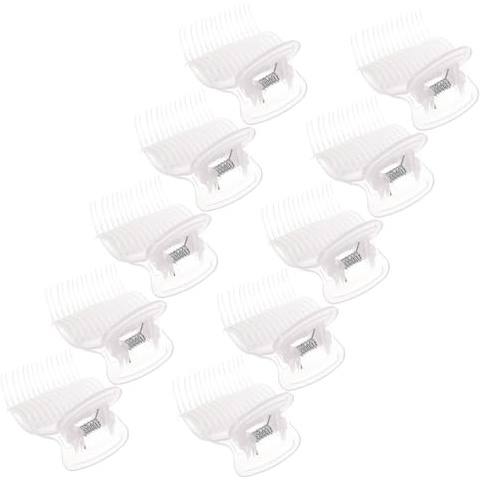 HONITANO 10pcs Hot Curler Clamp Heated Roller Jaw Clamps for Hair Curling Replacement Hot Curler Clip for Volumizing Hair Rollers
