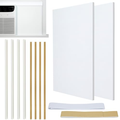 2 Piezas Panel De Espuma Aislante Lateral,Paneles De Espuma Aislante Para Aire Acondicionado De Ventana,Accesorios De Aislamiento Térmico Y Contra Corrientes De Aire Para Dormitorio,Sala de Estar
