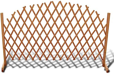 Yisssmeng Panneau de clôture de jardin en bois massif - 180 x 100 cm - Résistant aux intempéries - Extensible - Pour bordure de parterre - Clôture pour chien - Design moderne pour jardin, balcon
