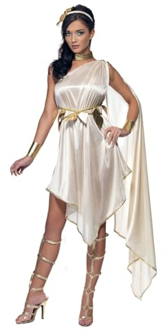 Smiffys Fever Goddess Costume, Cream Halloween und Karneval