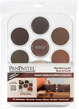PanPastel Colorfin Ultra Soft Artist Pastel Set 9ml 7 kg-Weathering-Rust and Earth, 1 Count (Pack of 1)