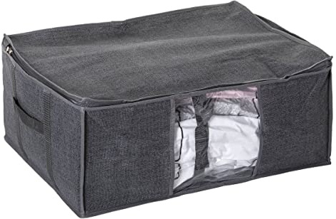 Fem komprimeringsväska + väska, storlek L, antracit, hål: L 60 x l. 45 x höjd 25 cm