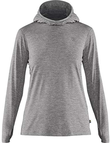 Fjällräven Damen Abisko Sun-Hoodie, Shark Grey, S