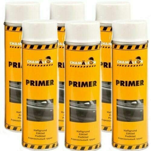 Chamäleon 1K Füller Spray 6X 500ml Weiß Grundierung Primer Korrosionsschutz Kfz