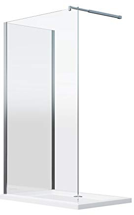 Walk In Eckduschwand mit 8 mm Doppelglas reversibel H 200 cm (78-80 x 118,5-120,5)