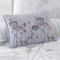 Catherine Lansfield Meadowsweet Floral Embroidered 30x40cm Cushion Grey