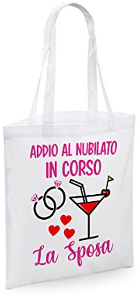 Colorfamily Shopping Bag Addio al nubilato in corso La Sposa hen party - gadget addio al celibato