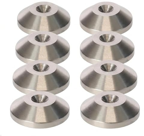 Precisiongeek Acciaio Inossidabile Altoparlanti Piedino di Cono 20mm DIA - 8pz