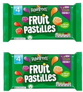 Rowntree Lot de 2 pastilles aux fruits 4 tubes de 52 g