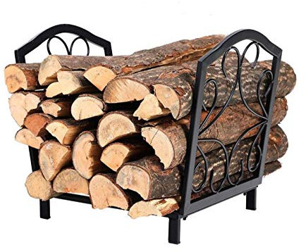 Spark Guard Kamin Brennholzhalter Ständer Regal Lagerregal Holzregal Lagerständer für den Innen- und Außenbereich Basis für die Aufbewahrung von Anzündholz - 40 × 35 × 38 cm