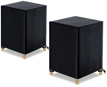 Awnic 2 Stück Stapelstühle Gartenstuhl Abdeckung Telo Oxford 68x68x110cm | Gartenstuhl Schutzhülle Abdeckung Stapelstühle, UV-beständig, Wasserdicht & Winterfest Abdeckhaube Gartenmöbel