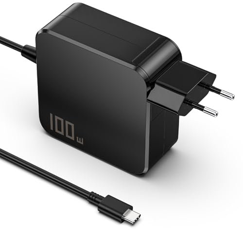 Jippofu 100W USB C Netzteil Kompatibel mit MacBook Pro 16 15 14 13 Zoll 2016-2023 MacBook Air 13 2018-2020 iPad Pro Lenovo Hp Dell Surface Asus Acer Laptop Ladekabel Ladegerät Typ C Charger Adapter