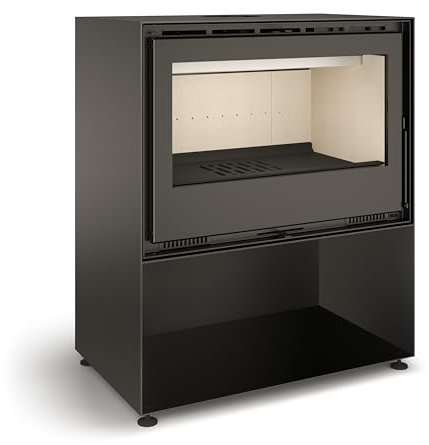 TJ - Holzofen JUCAR 80 mit Holzfach, 7,4 kW Leistung, kompakt