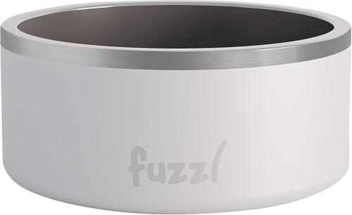 Fuzzl Titan Ciotola Termica 17cm Bianco Opaco con Base in Gomma