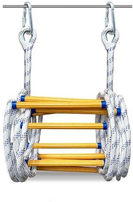 WJLYDM Fire Escape Rope Ladder Compact And Sturdy Emergency Rope Ladder For Safety Fire Escape Ladder For Kids And Adults For Windows And Balconies