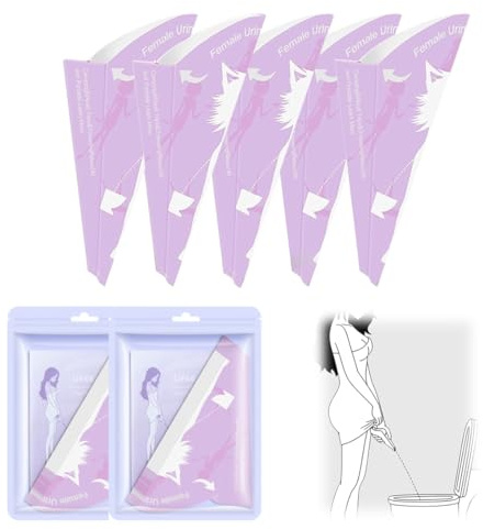 OUDQFCJ 20 Pcs Urinoir Femme Urinoir Femelle à Entonnoir Portable Urinaux Toilette Féminine Papier jetable d'aide au Pipi Activités Camping Urinoir Portatif en Entonnoir Pratique pour en Plein air