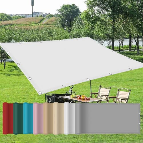 Tenda a Vela 3 x 4 m Pes Protezione UV Al 98% Lavabile, Antistrappo, Confezionato su Misura,Con Corde, Tenda a Vela Ombreggiante Impermeabile,Per Esterno,Giardino, Bianco