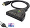 4K HDMI Switch 3 in 1 Out 4K@30Hz, HDMI Splitter Switcher, 3 Port Auto Hub Switch Supports UHD, HDR, 1080P, HDCP, Splitter for PS5, Xbox, Fire Stick, Roku, TV, Projectors, and More