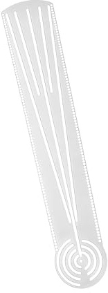 Transparentes Geometrisches Zeichnungsschablonenlineal Aus Acryl Mehrzweck Lineal Zum Zeichnen Geometrischer Formen Für Detailliertes Skizzieren Kritzeln Anfängerkunst
